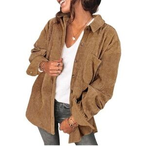 Matty M Corduroy Shirt Jacket / Shacket - XL